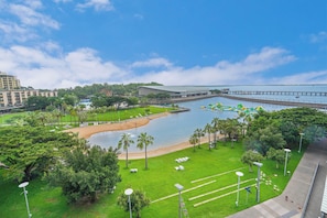 Top floor of Building 2, views out over the Lagoon are impressive.