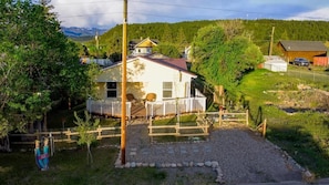 Aerial view from the front.