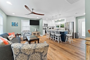Spacious living room for family gatherings