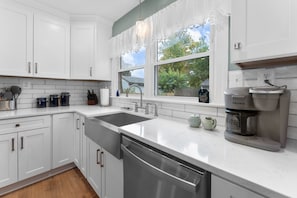 All appliances provided including coffee maker