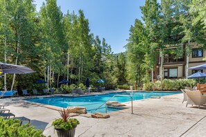 Large Pool & Hot Tub Area
