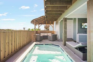  Take a dip in our heated pool — perfect for relaxing swims any time of year, day or night.