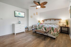 TV in the bedroom.