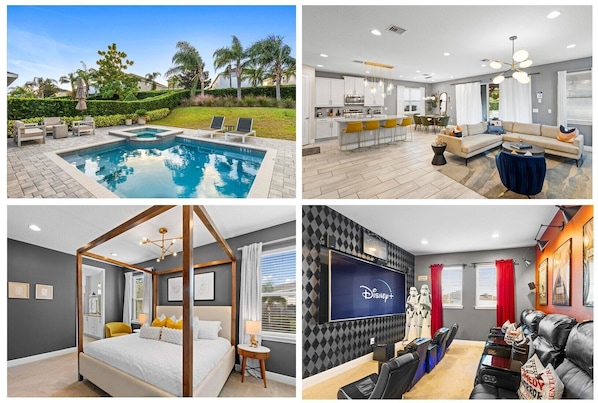 5 Bed, 4.5 Bath, Private Pool/Hot Tub (seasonally heated with no extra fees)