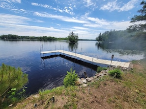 dock out the front of the cabin