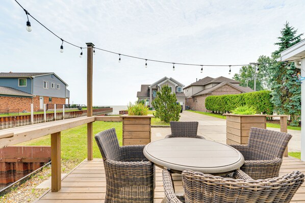 St. Clair Shores Vacation Rental | 2BR + Loft | 2BA | 3 Steps Required to Enter