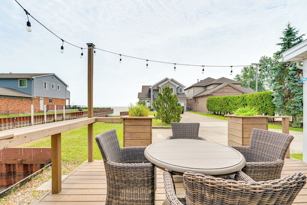 St. Clair Shores Vacation Rental | 2BR + Loft | 2BA | 3 Steps Required to Enter