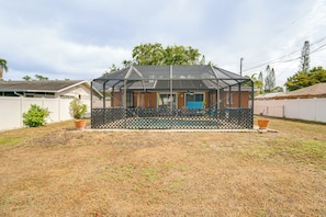 Fenced-In Yard | Screened-In Lanai | Private Pool | Outdoor Shower