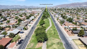 Edgemere Linear Park, right in front of the property