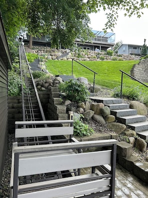 Gondola entrance at the boathouse/lake - Haul the family and your cooler