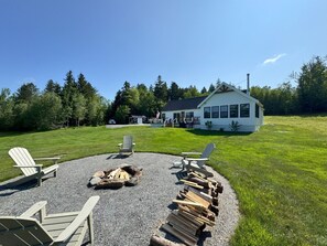 Wood provided for fireplace and firepit