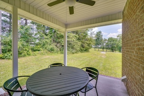 Covered Patio | Single-Story Home