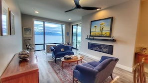 Comfortable living room areas to enjoy a quite morning with a good book.