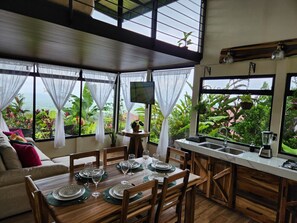 Open concept with amazing views all around