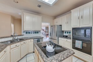 Kitchen | Single-Story Home | In-Unit Laundry | Central Heating & A/C
