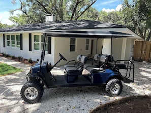 6 seater golf cart optional rental!