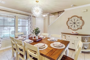 Dining Area | Free WiFi | 2-Story Home