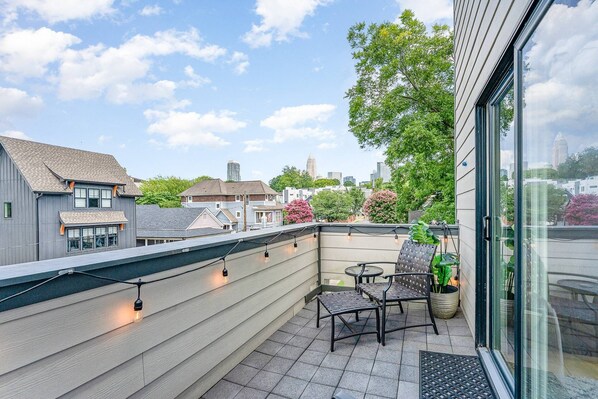 Views of the city from Unit A balcony!