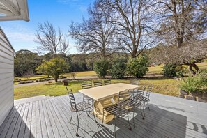 Outdoor dining area