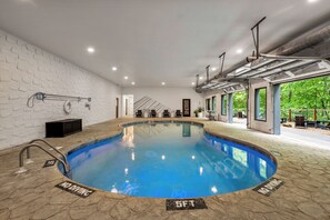 Shared heated indoor pool.