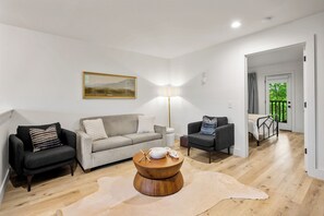 Full-sized sleeper sofa.