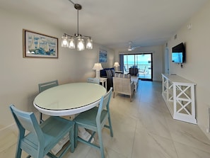 Dining Area that Seats Four with Gulf Views
