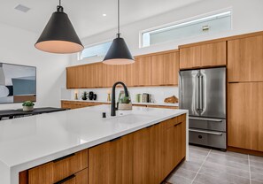 Prepare your favorite meals in the full kitchen 