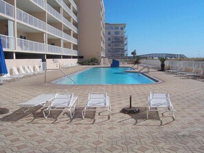 Beachfront pool