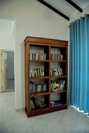 Reading space 1st floor with balcony access