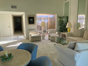 Living room with table