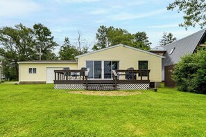 Exterior | Furnished Deck | Spacious Yard | Waterfront Property