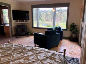 Gaze at the river from your pillow or one of your cozy chairs