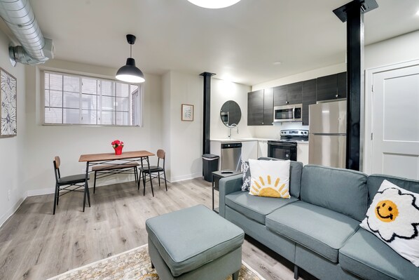 Detroit Vacation Rental | 2BR | 1BA | Stairs to Enter | 700 Sq Ft