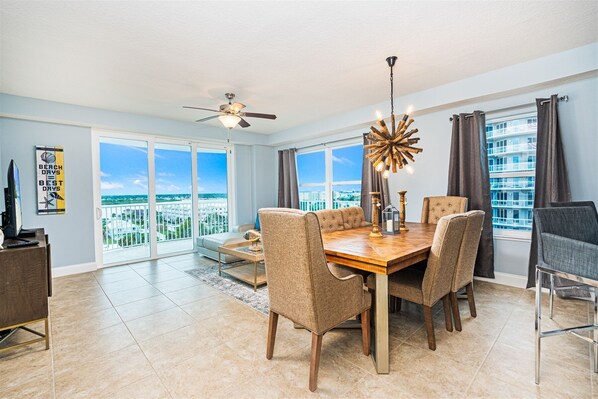 Dining Room and Living Room views