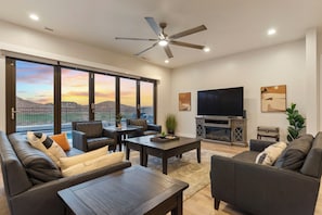 Living Room at Sunset