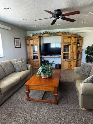 Downstairs living room with Smart TV