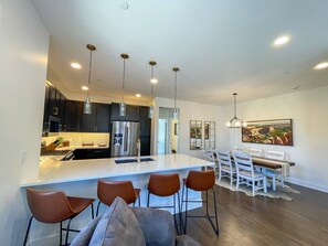 Large Kitchen With Island Seating for 4