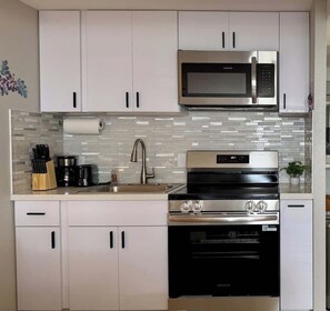 Full kitchen with new fingerprint free appliances