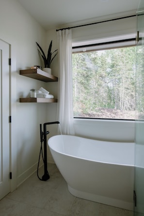 Master bath soaking tub