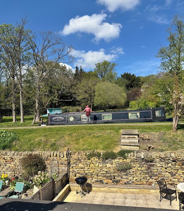 View of the canal from the bedroom