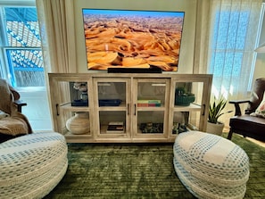 OLED TV, Sonos speaker, Apple TV