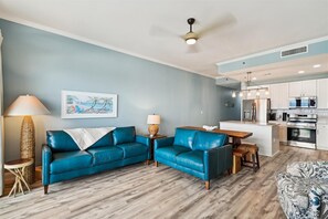 Living Room
Queen Sleeper sofa and Loveseat