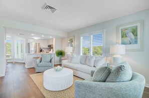 Comfortable and stylish seating area, perfect for relaxing after a day out.
