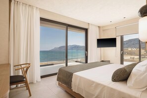 Master bedroom located on the first floor with breathtaking views