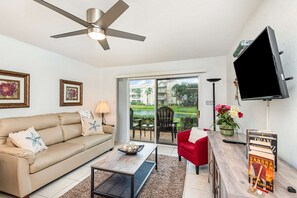 Open concept living and dining