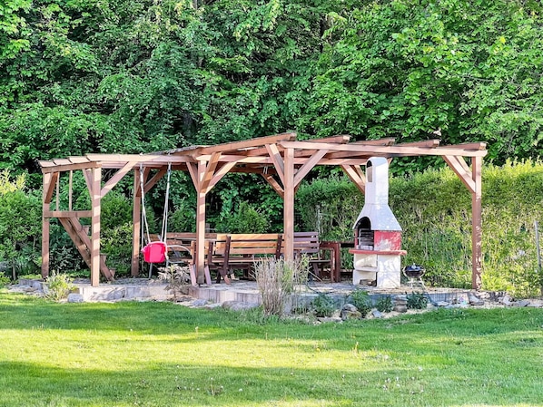 Bois, Jardin, BelvédÚre, Mobilier De Jardin, Tableau De Plein Air, Structure En Plein Air, Pelouse, ArriÚre-Cour, Cour, Pavillon