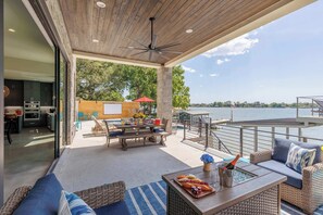Covered Outdoor Dining and Seating Area
