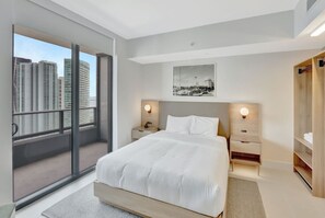 Drift off in comfort with hotel-quality sheets, plush duvets, and restful vibes.