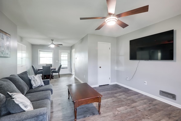 Wichita Vacation Rental | 3BR | 2BA | 1,541 Sq Ft | Stairs Required