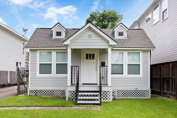 Front of home, facing W 17th street